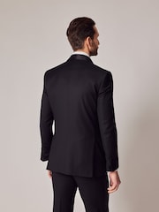 Hawes & Curtis Slim Shawl Dinner črna jakna; ozek šal večerja suknjič - Slika 2 iz 6