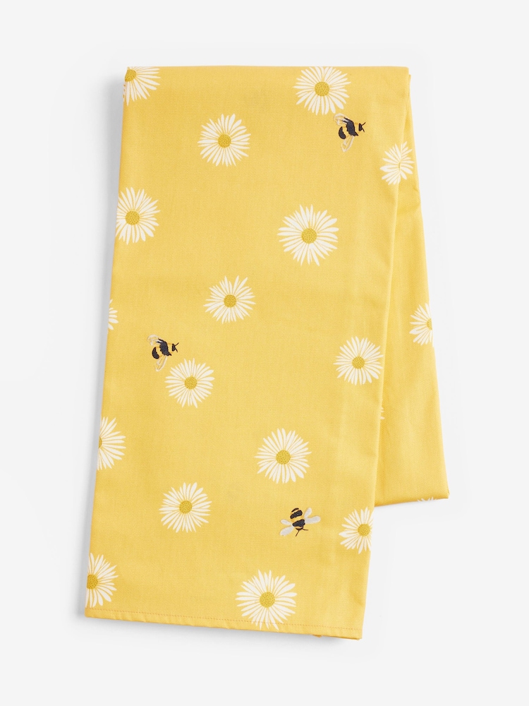 Yellow Daisy Bee Wipe Clean Tablecloth - Image 4 of 4