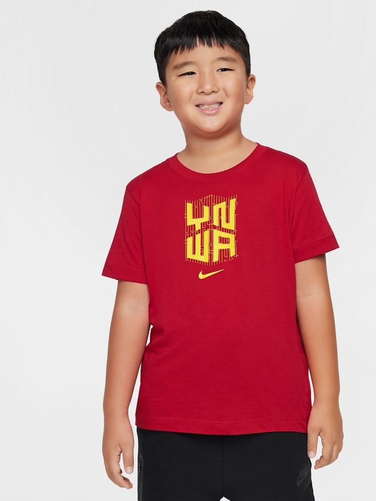 Nike Red Liverpool FC You'll Never Walk Alone T-Shirt - Image 1 of 6