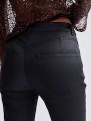 Black Coated Flared Jeans - Image 4 of 4