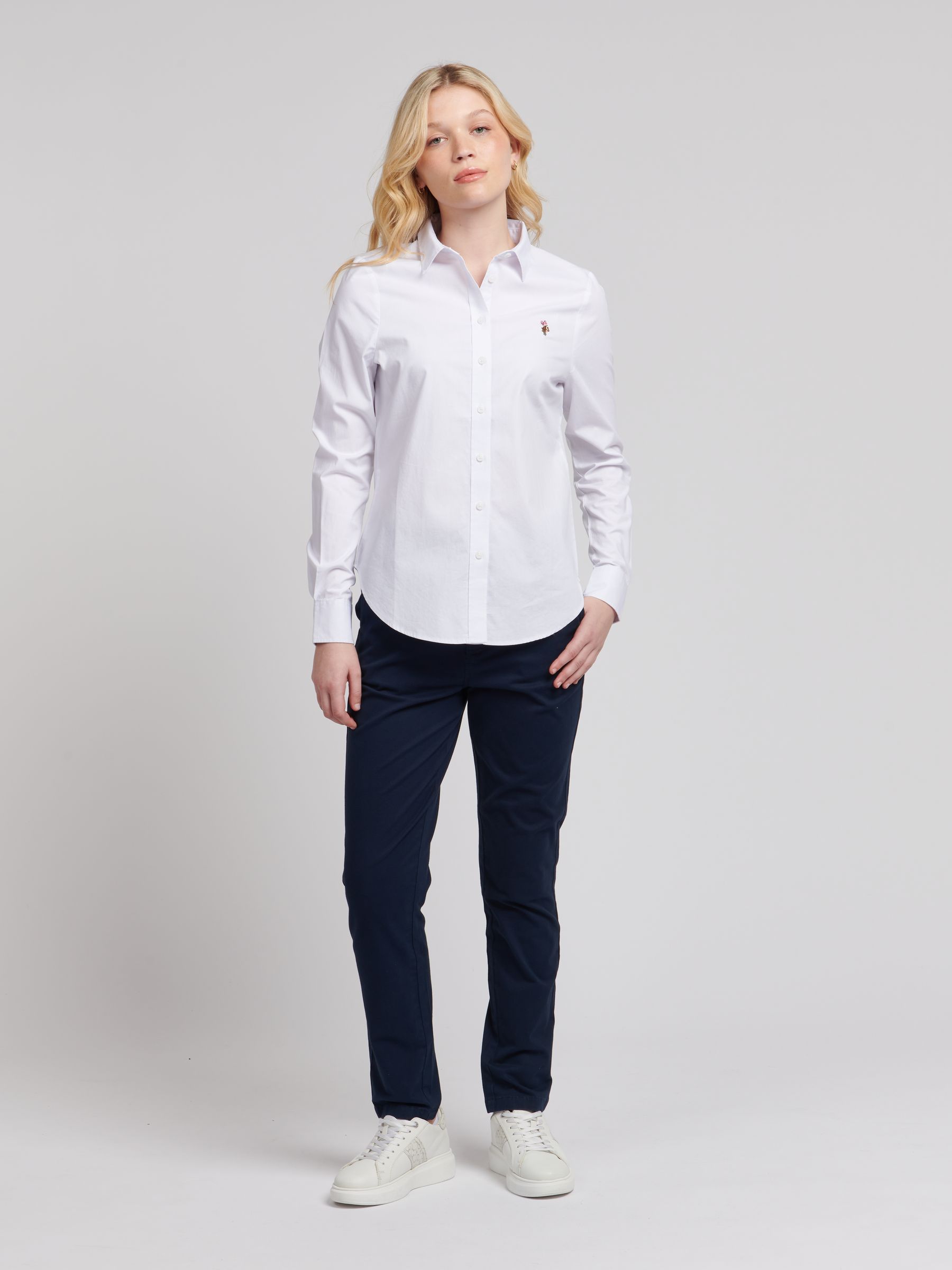 新しいエルメス Buy U.S. 100 Oxford Fit Classic Womens White Assn. Polo Lサイズ