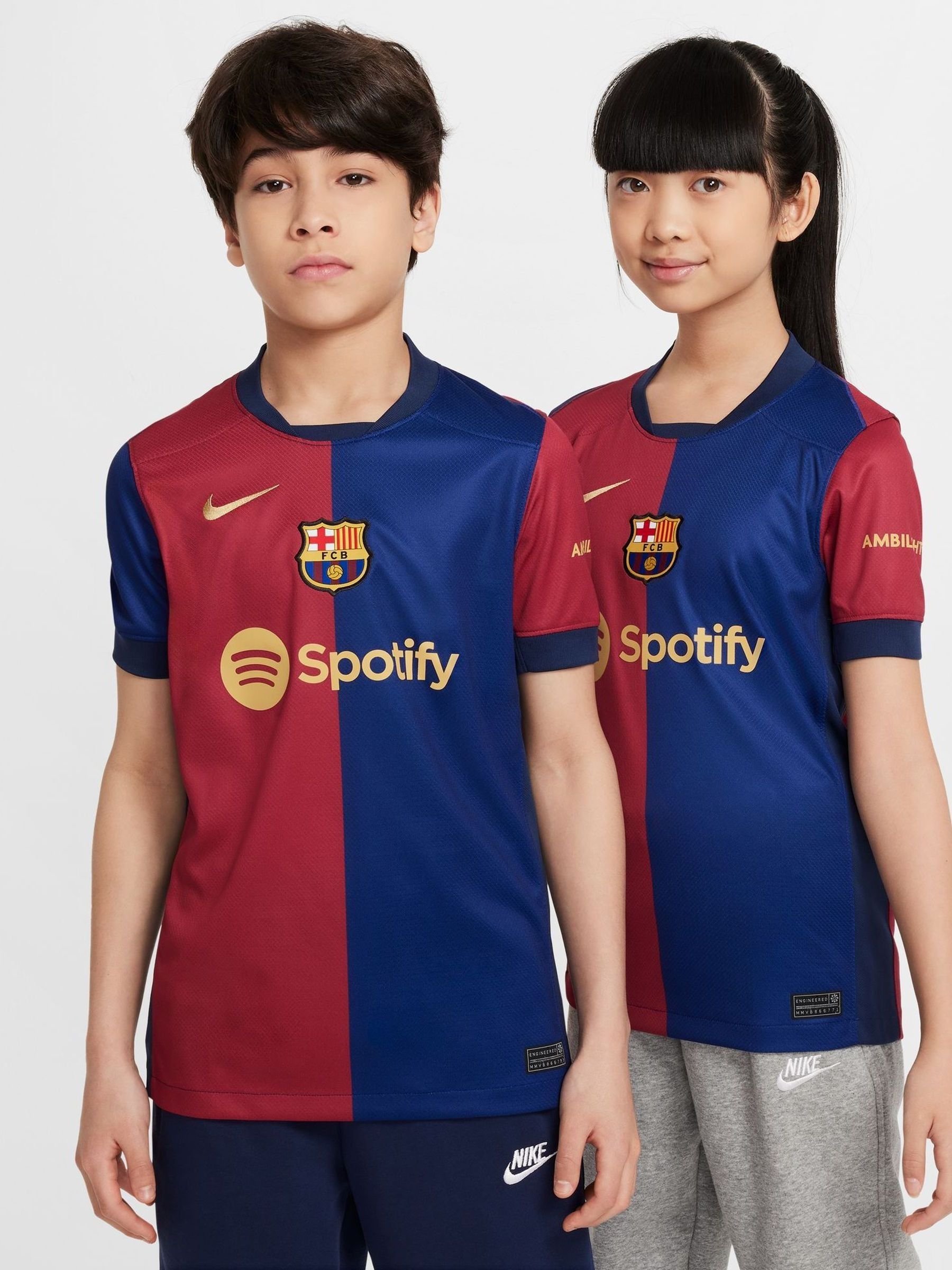 Buy Nike Blue Jr. FC Barcelona 24/25 Home Stadium Football