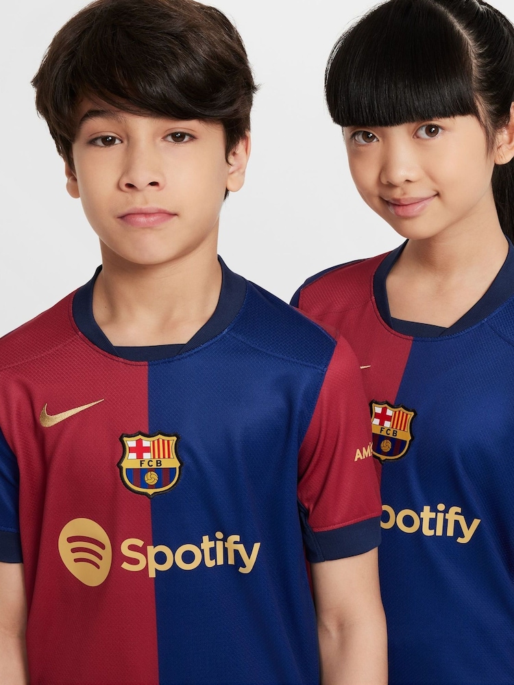 Nike Jr. FC Barcelona 24/25 Hjem / Til boligen Stadium Football Skjorter - Image 3 of 13