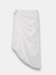 Mint Velvet White Gold Trim Sarong - Image 5 of 6