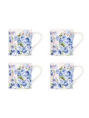 Cath Kidston Set of 4 Blue Mollie Mugs - Image 2 of 4