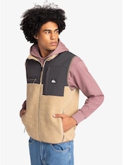Quiksilver Cream Shallow Water Borg Gilet - Image 2 of 7