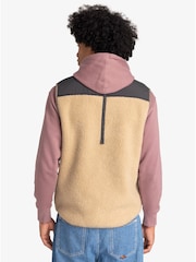 Quiksilver Cream Shallow Water Borg Gilet - Image 3 of 7