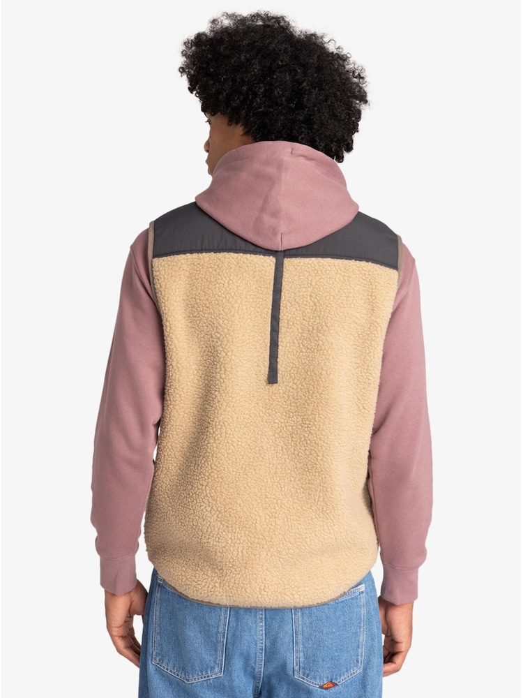 Quiksilver Cream Shallow Water Borg Gilet - Image 3 of 7