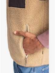 Quiksilver Cream Shallow Water Borg Gilet - Image 7 of 7