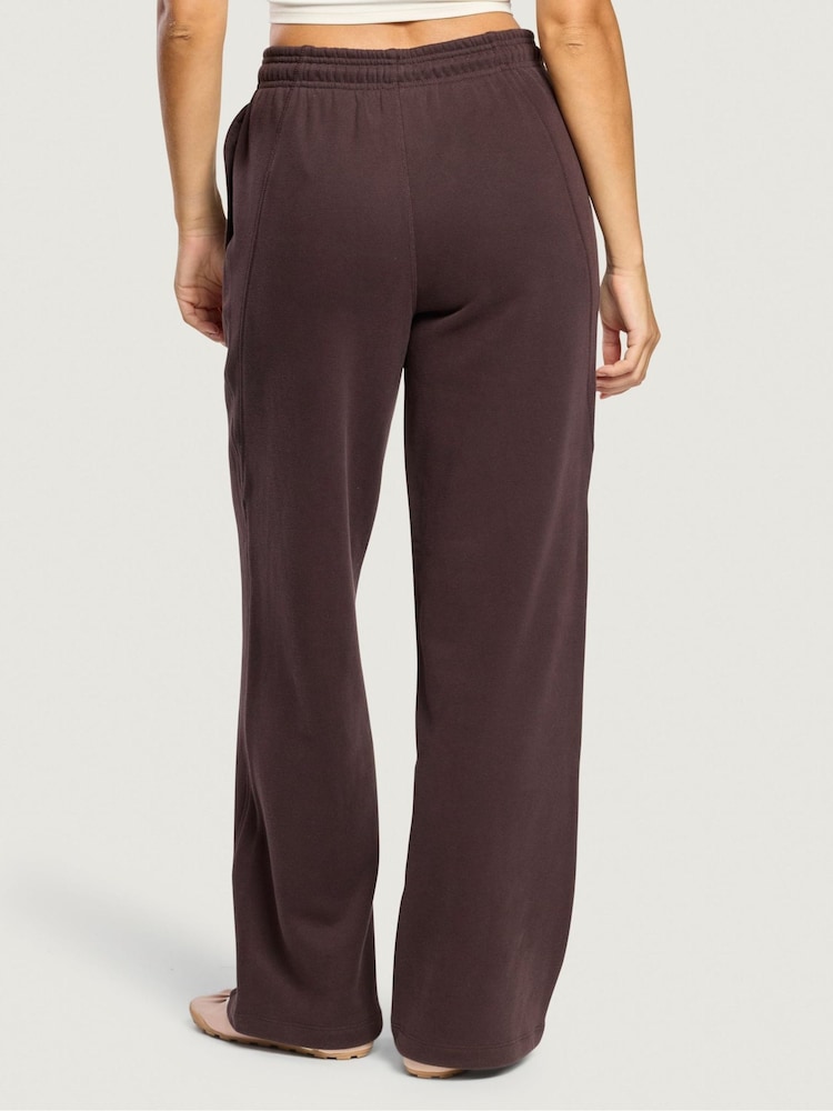 Gym + Coffee Brown Wide Leg Joggers - Image 2 of 5