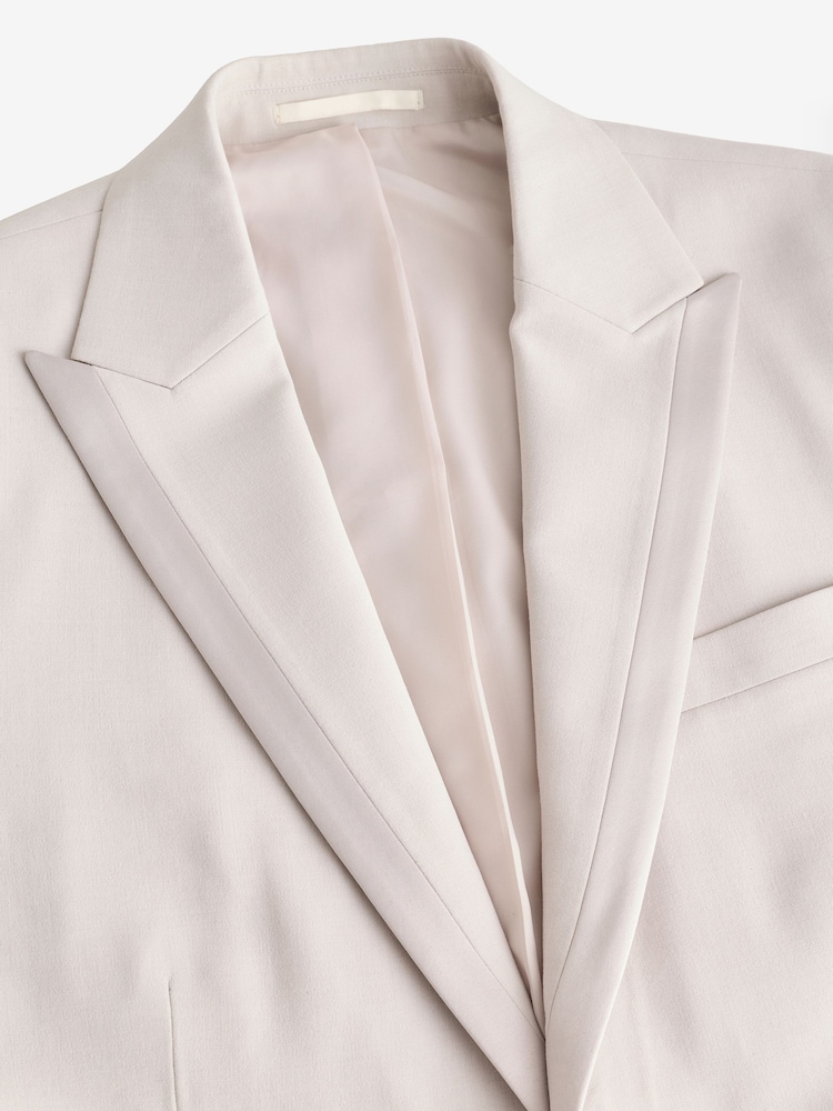 neutre - Skinny Fit Trimmed Satin Edge Smoking Veste - Image 7 of 10