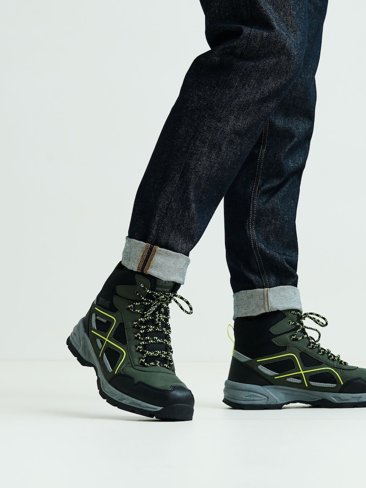 Regatta Green Mens Vendeavour Waterproof Hiking Boots - Image 2 of 6