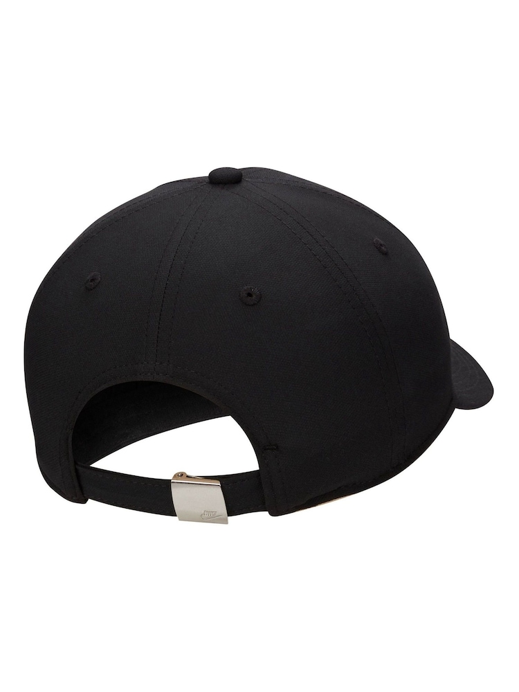 Nike Black Dri-FIT Club Structured Metal Logo Cap - Image 2 of 2