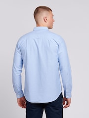 U.S. Polo Assn. Blue Light Mens 100% Cotton Peached Oxford Shirt - Image 2 of 4