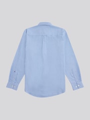 U.S. Polo Assn. Blue Light Mens 100% Cotton Peached Oxford Shirt - Image 6 of 8