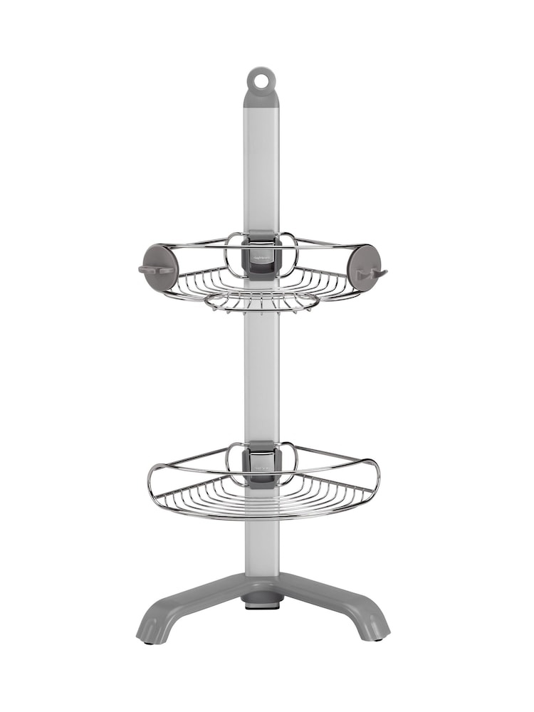 simplehuman Silver Corner Shower Caddy - Image 1 of 4