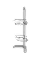 simplehuman Silver Corner Shower Caddy - Image 2 of 4