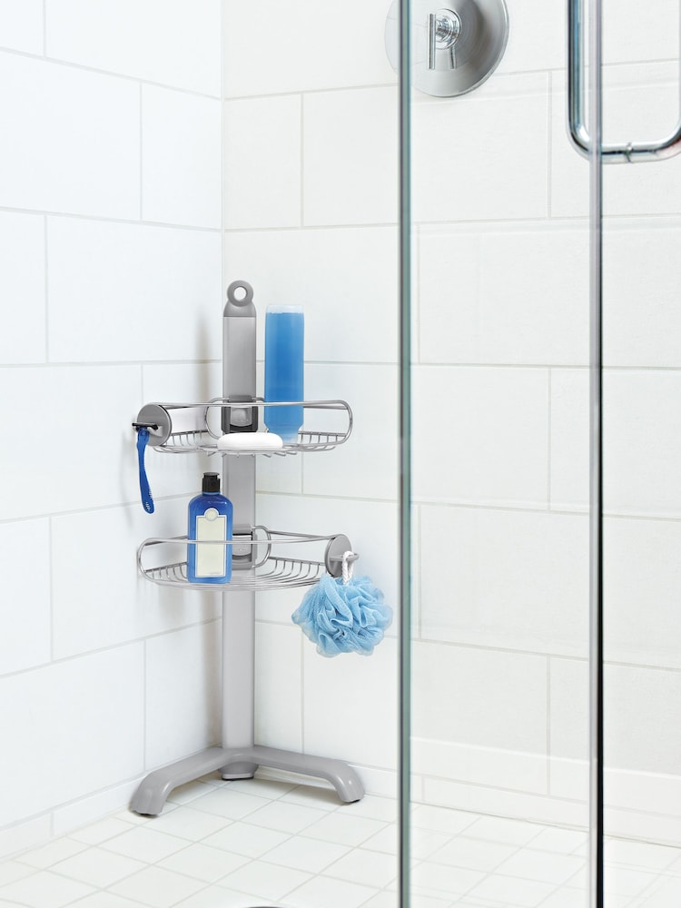 simplehuman Silver Corner Shower Caddy - Image 4 of 4