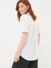 FatFace White Linen Shirt - Image 2 of 5