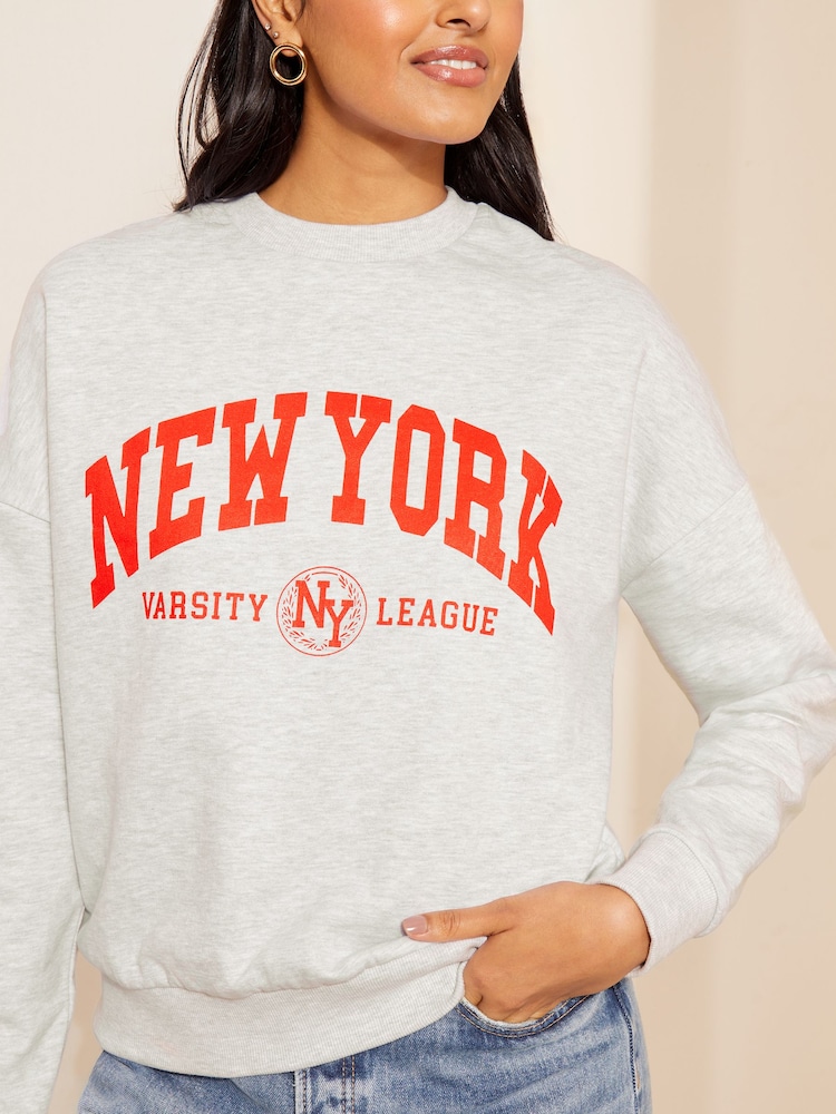 Friends Like These Cream Long Sleeve Cosy Jersey Logo Sweatshirt - Image 2 of 4