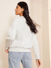 Friends Like These Cream Long Sleeve Cosy Jersey Logo Sweatshirt - Image 4 of 4