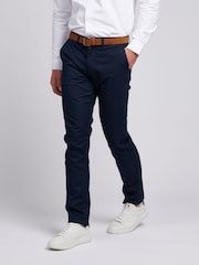 U.S. Polo Assn. Blue Mens Linen Blend Chinos - Image 1 of 6