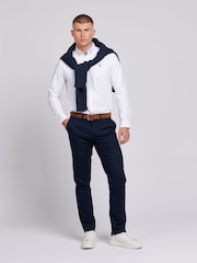 U.S. Polo Assn. Blue Mens Linen Blend Chinos - Image 3 of 6