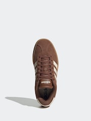 adidas Brown/White VL Court Bold Trainers - Image 5 of 8