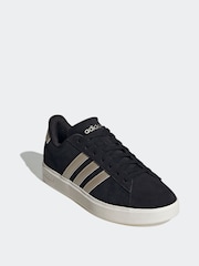 adidas Black/Pewter Grand Court 2.0 Trainers - Image 2 of 8