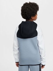 Nike Black/White Gold BeigeWhite Tech Fleece Zip Up Hoodie - Image 2 of 8