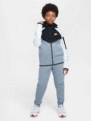 Nike Black/White Gold BeigeWhite Tech Fleece Zip Up Hoodie - Image 8 of 8