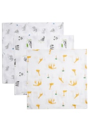 Panda London 3 Pack Origami 100% Bamboo Viscose Muslins - Image 3 of 4