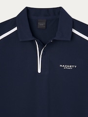 Hackett London Men Blue Short Sleeve Polo Shirt - Image 3 of 3