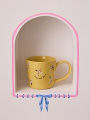 Cath Kidston Set of 4 Yellow Love Birds Dolly Mugs - Image 4 of 4