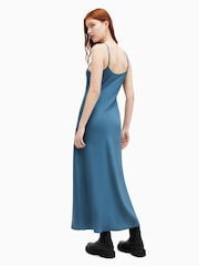 AllSaints Blue Bryony Dress - Image 4 of 6