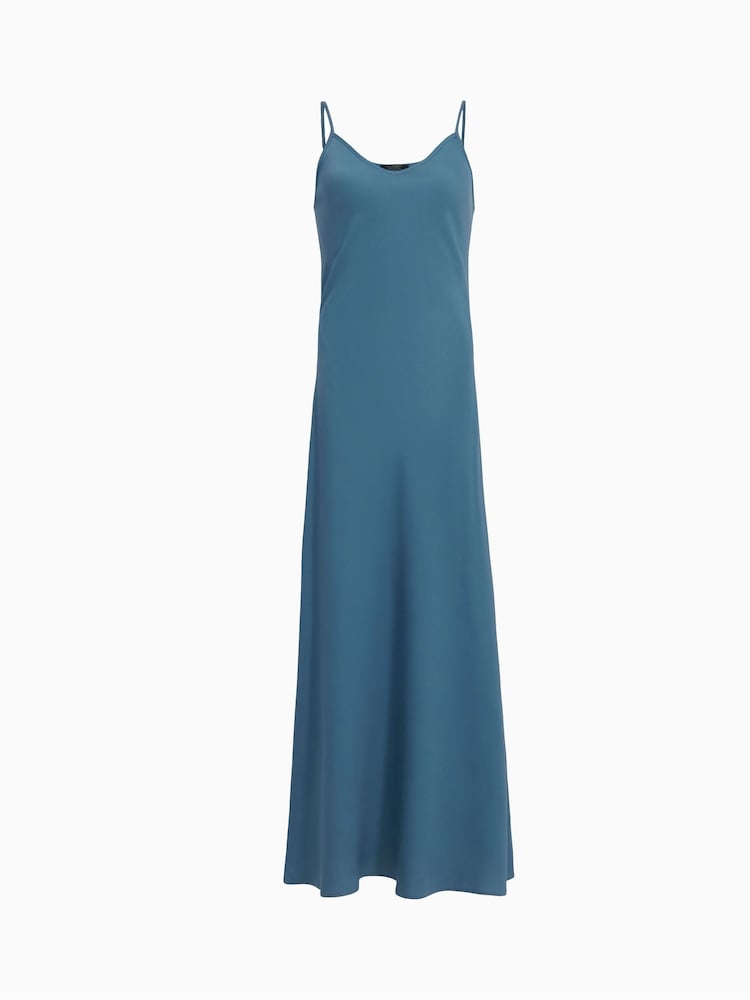 AllSaints Blue Bryony Dress - Image 6 of 6