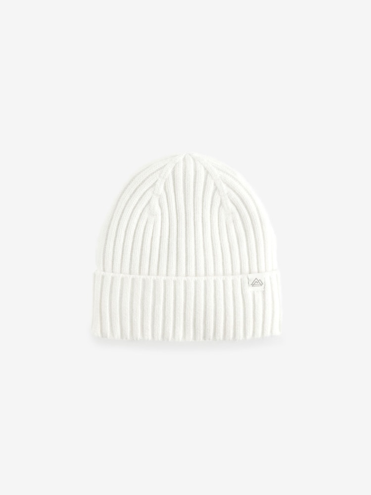White Knitted Beanie Hat (1-16yrs) - Image 1 of 2