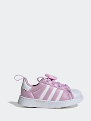 adidas Originals Lilac Purple Superstar 360 Comfort Closure Kids Trainers - Image 1 of 9