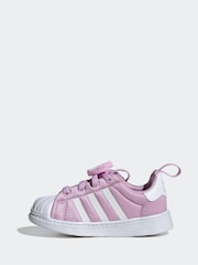 adidas Originals Lilac Purple Superstar 360 Comfort Closure Kids Trainers - Image 2 of 9