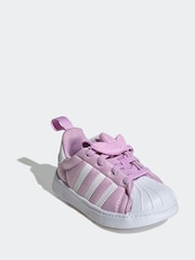 adidas Originals Lilac Purple Superstar 360 Comfort Closure Kids Trainers - Image 3 of 9