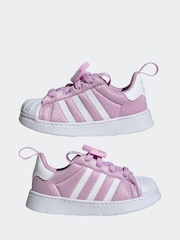 adidas Originals Lilac Purple Superstar 360 Comfort Closure Kids Trainers - Image 5 of 9