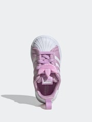 adidas Originals Lilac Purple Superstar 360 Comfort Closure Kids Trainers - Image 6 of 9