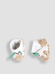 JoJo Maman Bébé Natural Pudding 3-Pack Socks - Image 4 of 4