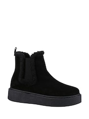 Negru - Hush Puppies Bella Ankle Cizme - Image 1 of 4