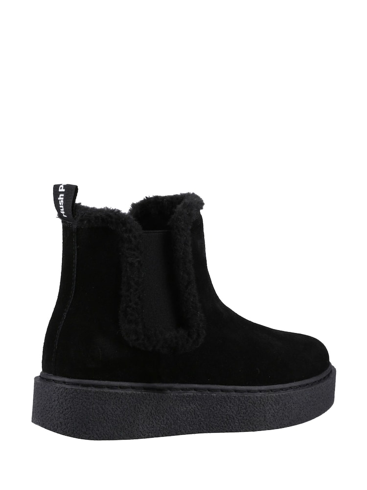 Negru - Hush Puppies Bella Ankle Cizme - Image 2 of 4