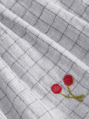 Grey Cherry 100% Cotton Shirt Dress And Tights Set (3mths-8yrs) - Image 10 of 12
