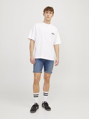 Blau - JACK & JONES Slim Fit Rolled Hem Denim Shorts - Bild 1 von 6