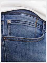 Blau - JACK & JONES Slim Fit Rolled Hem Denim Shorts - Bild 4 von 6