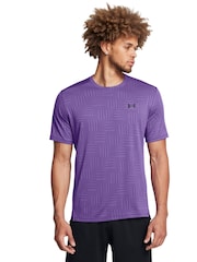 Under Armour Purple Tech Vent Geotessa T-Shirt - Image 1 of 2