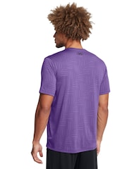 Under Armour Purple Tech Vent Geotessa T-Shirt - Image 2 of 2